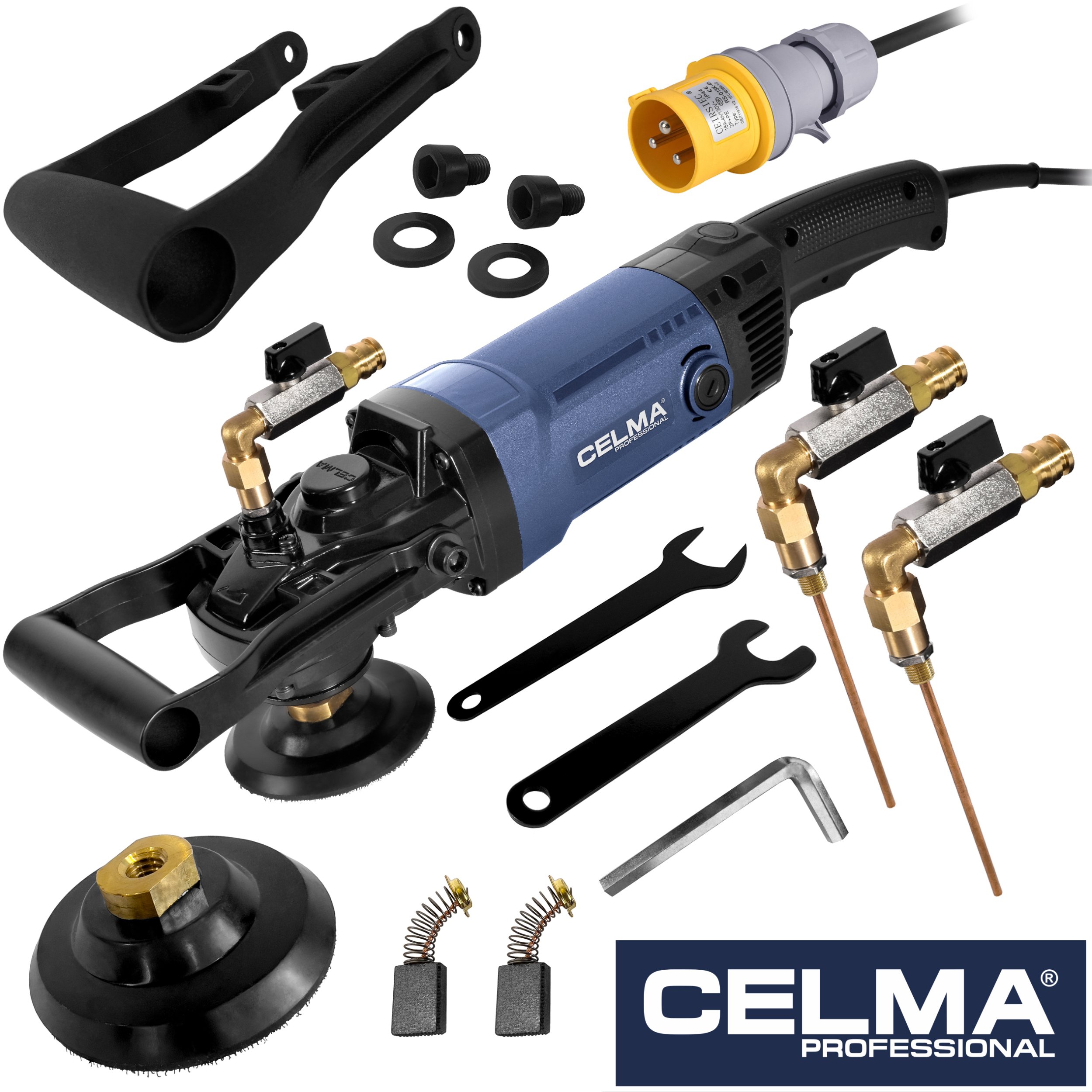 Polerka do kamienia na mokro CELMA Professional PRAw 130D 1600W 110V 1750 obr