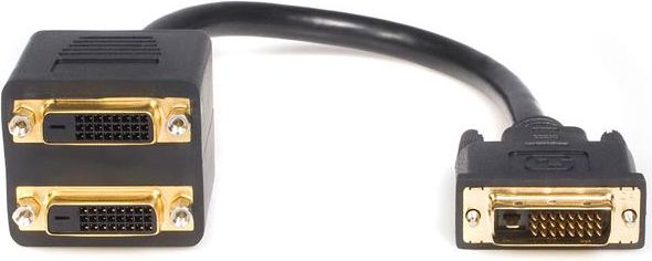 StarTech 0.3m czarny (DVISPL1DD)