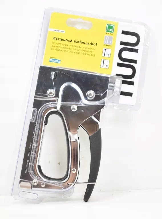 zszywacz ręczny metalowy nunu, 4 w 1
