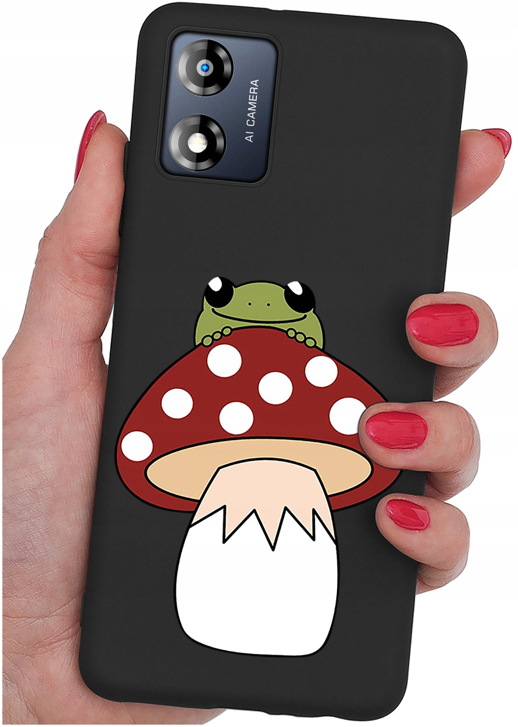 Etui do Motorola Moto E13 WZORY |SILIKONOWE MATT CASE + SZKŁO 9H