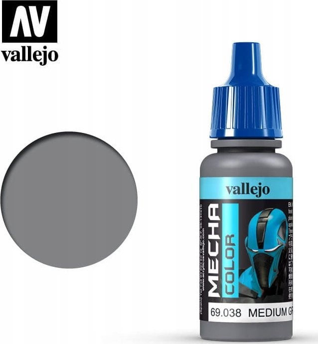 Vallejo Vallejo: 69.038 - Mecha Color - Medium Grey (17 ml)