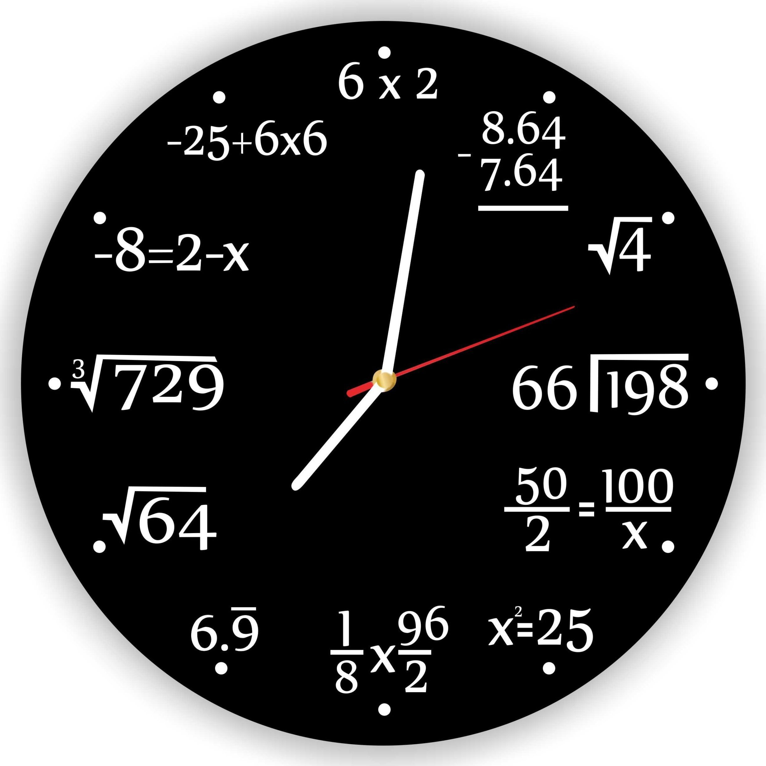 naSciane Zegar matematyczny matematyka prezent nauczyciela
