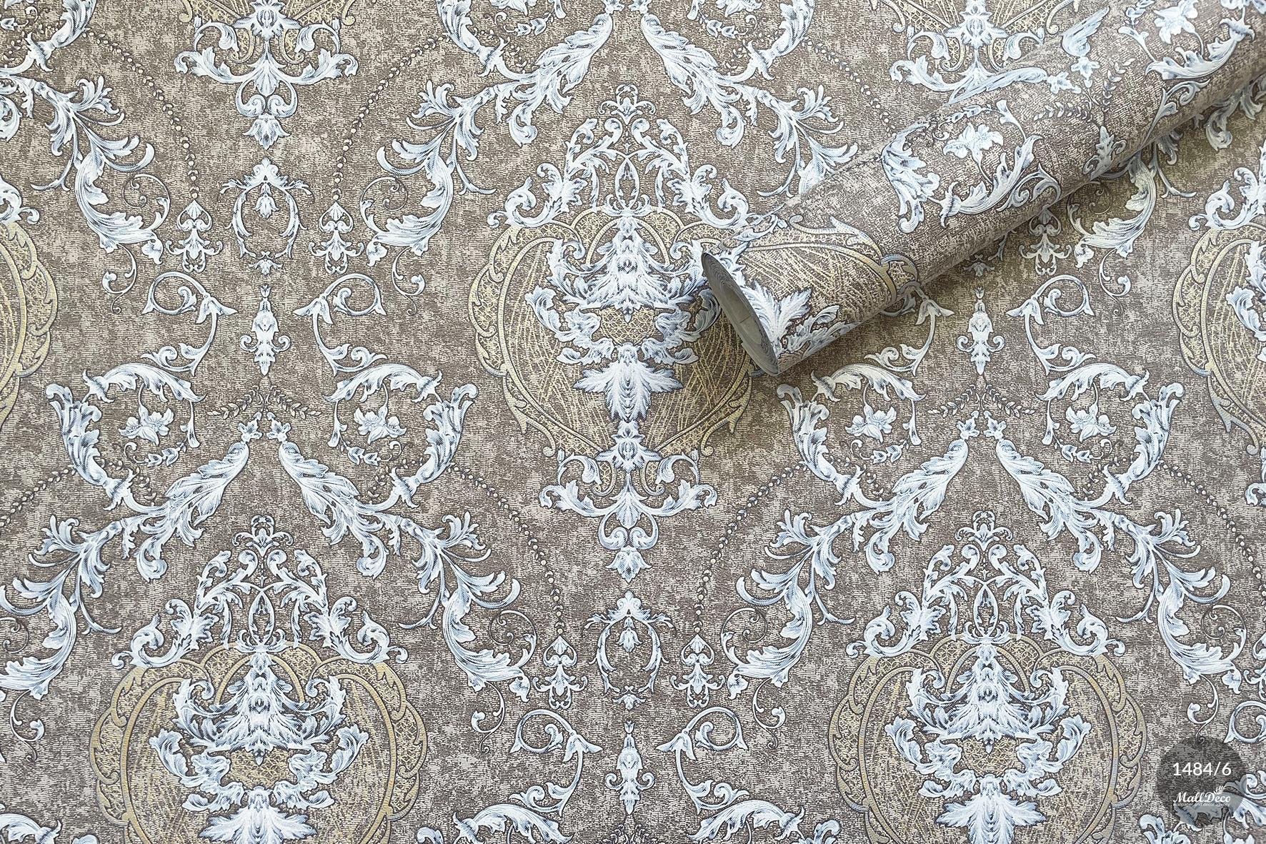 MallDeco TAPETA WINYLOWA MODEL MALENA DCOR, BRĄZOWA