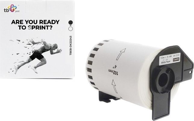 TB Print Etykiety TBEB-DK22243 Brother Czarny na Białym 102x30.48mm