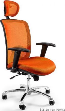 Krzesło biurowe Unique Expander Pomarańczowe