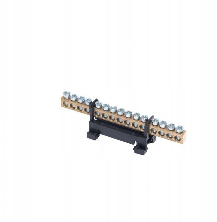 Listwa zaciskowa na szynę L15 fazowa 15-torowa 16mm 400V AC 63A czarna 81702007