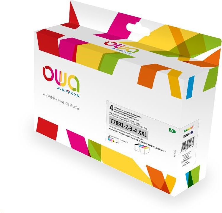 Tusz OWA Armor Cartridge pro EPSON PACK 4 REMAN. T789 BCMY, 73ml/3x38ml, T789140/T789240/T789340/789440, CMYK