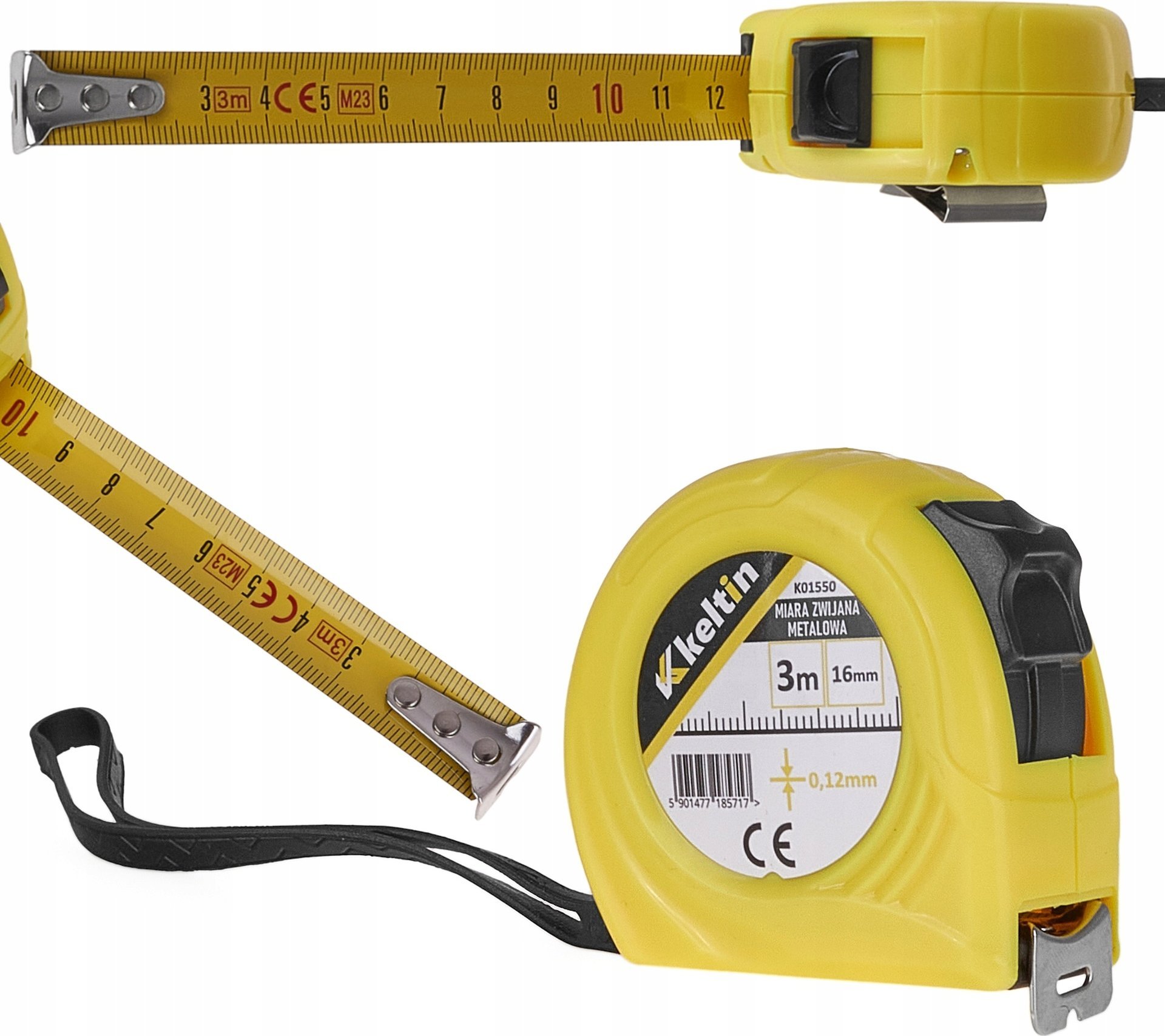 KELTIN Miara zwijana metalowa 3m x 16mm x 0,12mm (120)