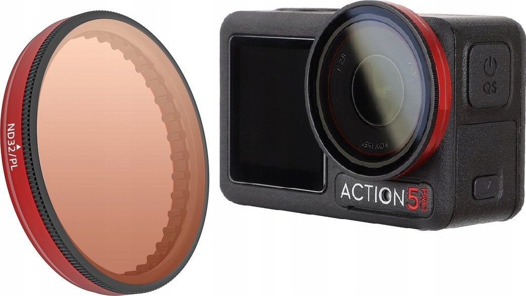 Filtr Hybrydowy 2w1 Polaryzacyjny Pl Nd32 Do Dji Osmo Action 5 Pro / 5pro / 4 / 3 / Fi903-32p
