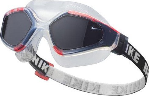 Okulary pływackie Nike Expanse Swim Mask bezbarwno-czerwone NESSC151-620 OS