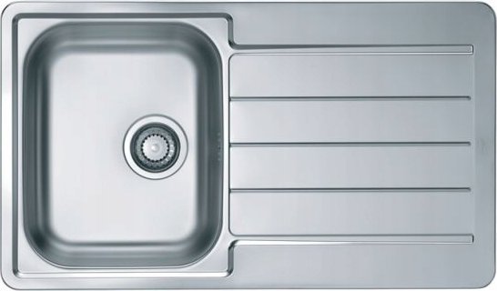 Zlewozmywak Alveus Alveus LINE 20 LEN Standard 86x50 1K zlew wpuszczany z odpływem zatyczkowym fi114 z syfonem