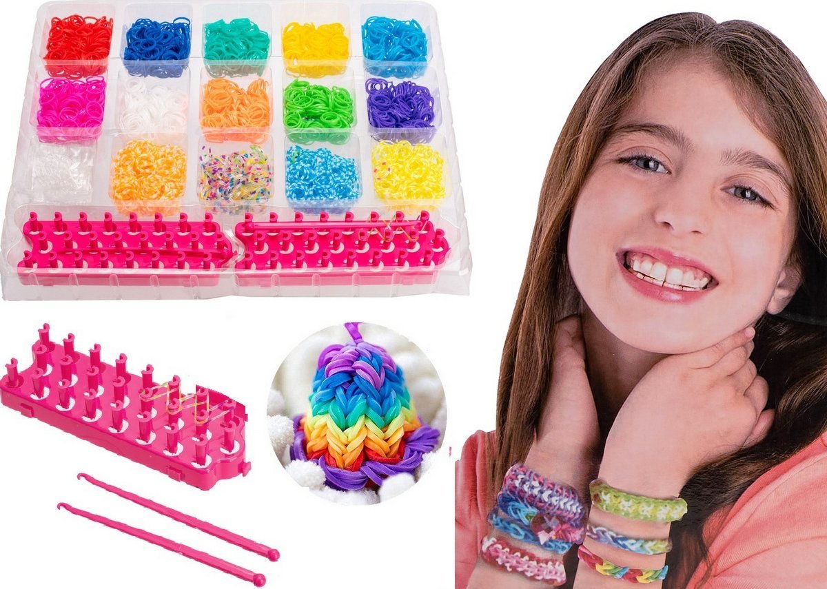 GUMKI DO ROBIENIA BRANSOLETEK LOOM BANDS 4200 szt
