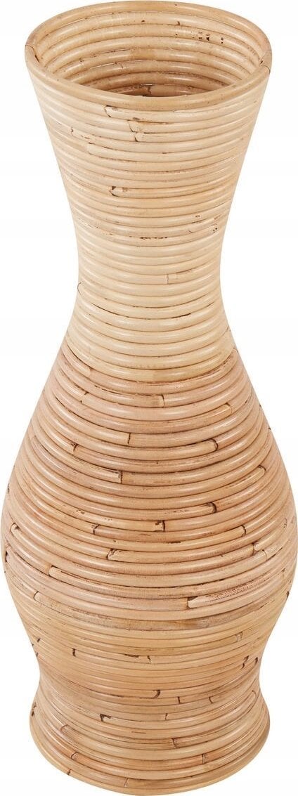 Beliani Rattan Wazon dekoracyjny 50 cm Naturalny TRINISA
