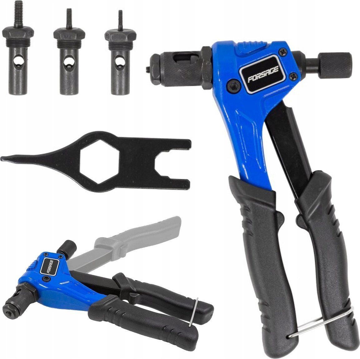 Forsage Nitownica ręczna do nitonakrętek M3-M6 210mm