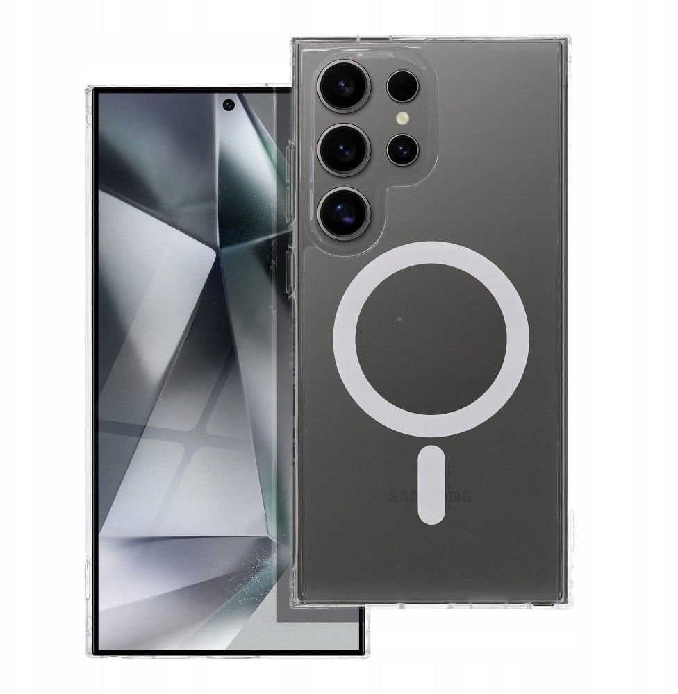 Futerał FROST MAG COVER kompatybilny z MagSafe do SAMSUNG S25 transparentny zmrożony