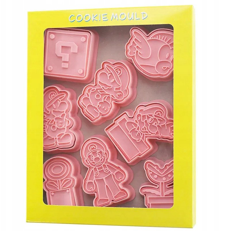 Foremki do Ciastek MARIO BROS szablon foremka do wycinania Ciasteczek 8szt