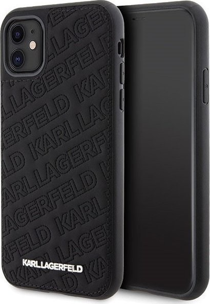 Karl Lagerfeld KLHCN61PQKPMK iPhone 11 / Xr 6.1" czarny/black hardcase Quilted K Pattern
