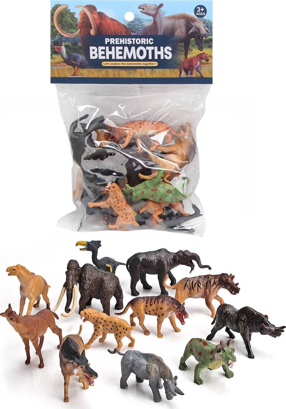 Figurka Trifox ZWIERZĘTA PREHISTORYCZNE 12 SZTUK