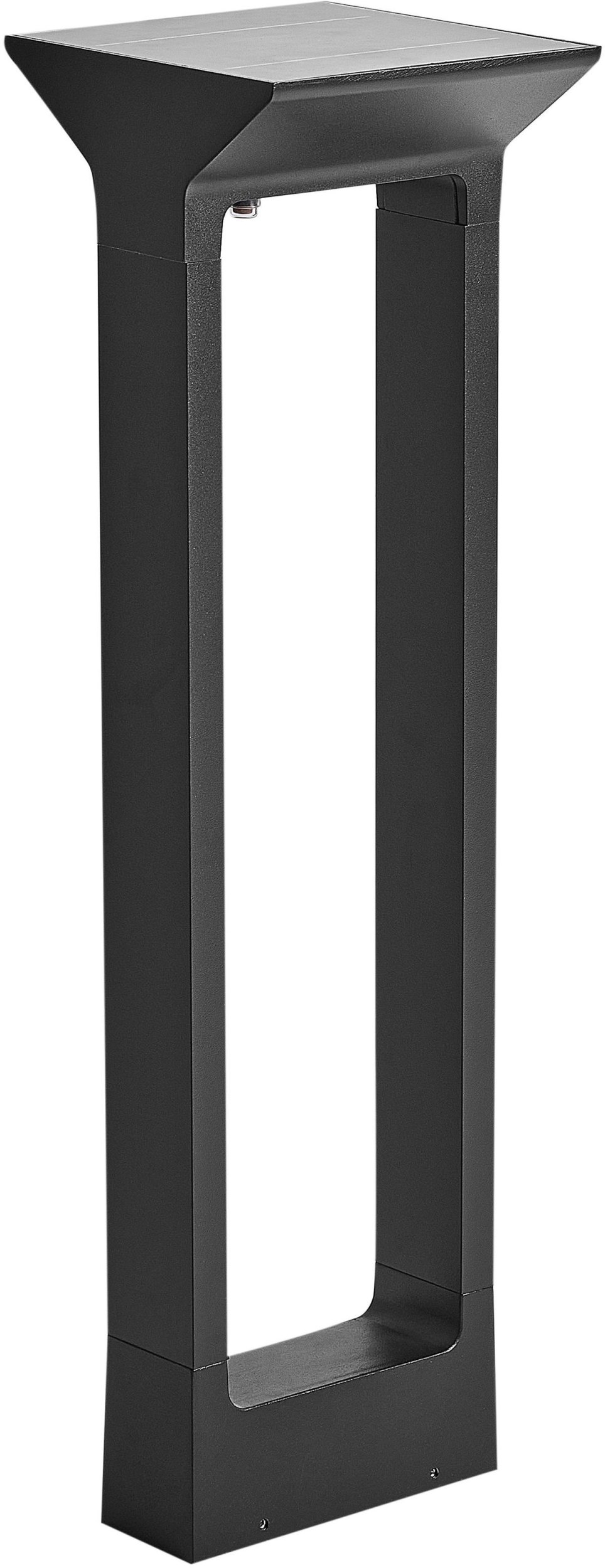 Beliani Lampa ogrodowa solarna LED MALDEN czarny