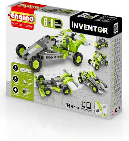 Engino Zestaw klocków 8w1 8 modeli samochodów (0831)