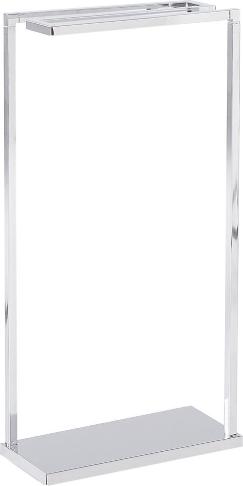 Beliani Stojak na ręczniki 42 x 83 cm srebrny GARCITAS