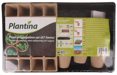 Miniszklarnia zestaw do rozsad 67 elementów