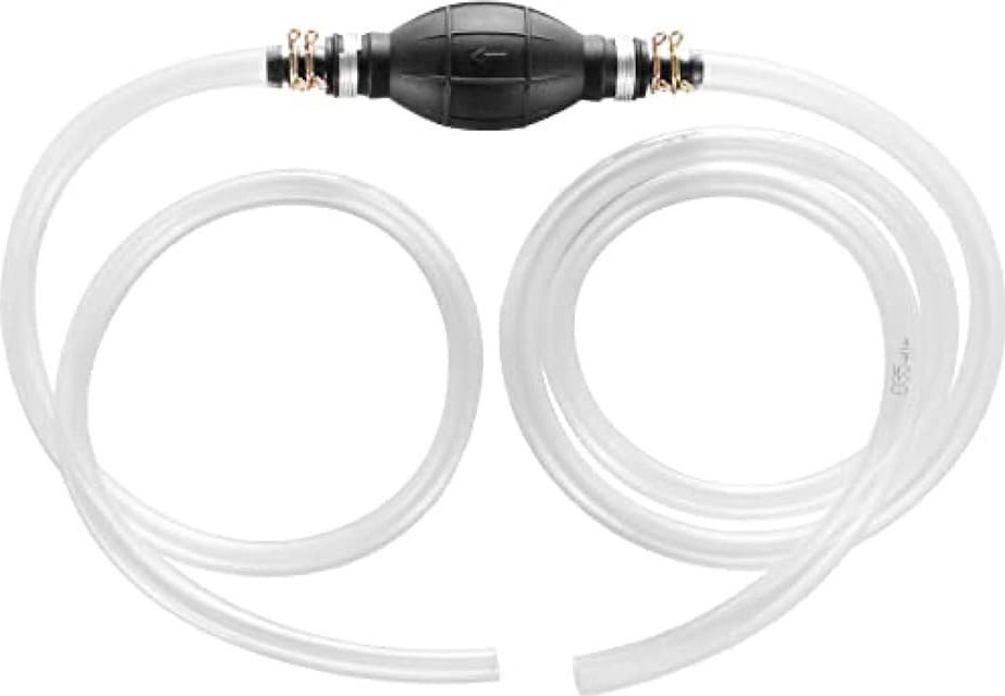 AMiO Wąż do spuszczania paliwa z pompką gruszką, 2m