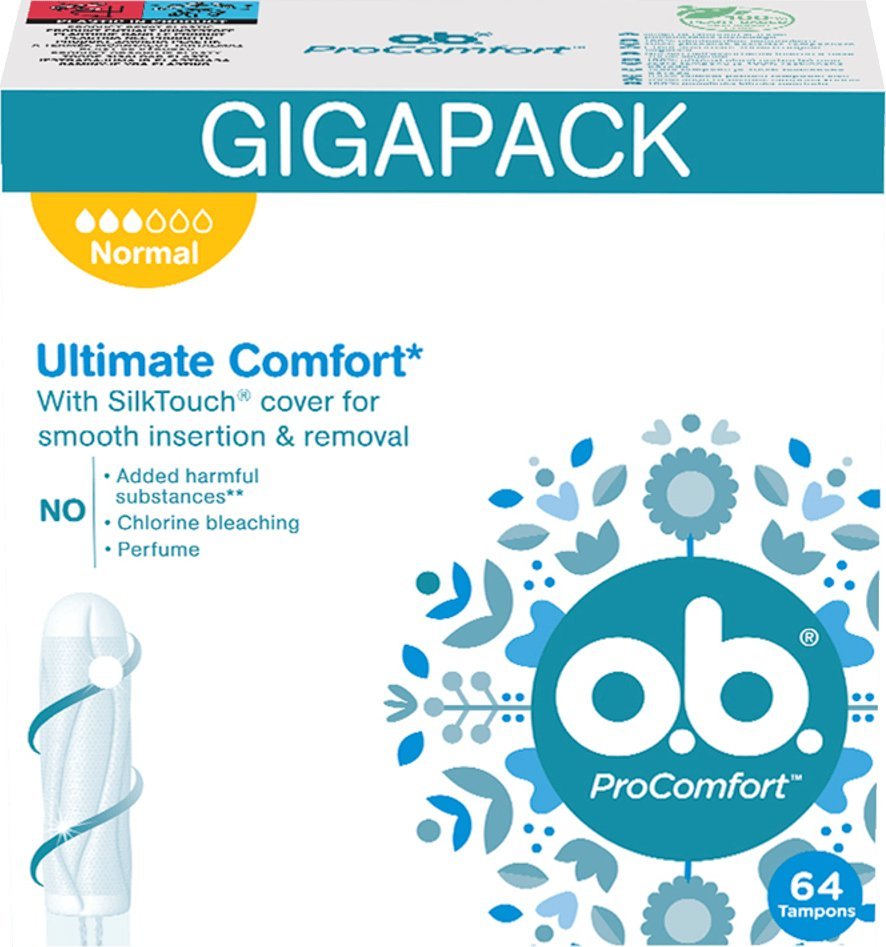 O.B O.B. ProComfort Normal Tampony 64 sztuki