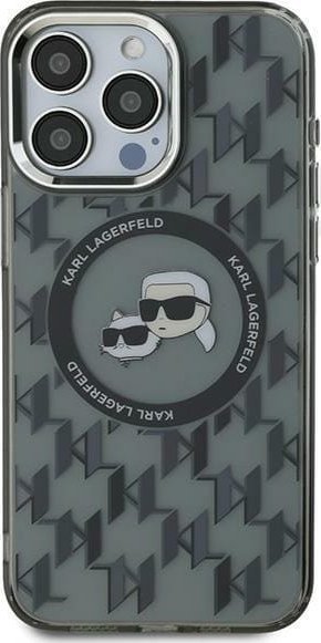 Karl Lagerfeld Karl Lagerfeld KLHMP15SHMCKMHK iPhone 15 6.1" czarny/black IML Monogram Karl&Choupette Head MagSafe