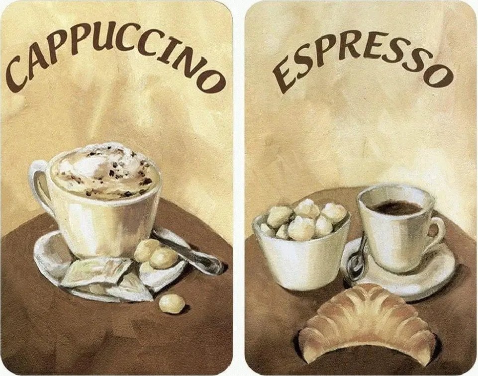 Wenko Szklane płyty ochronne COFFEE na kuchenkę – 2 sztuki, WENKO