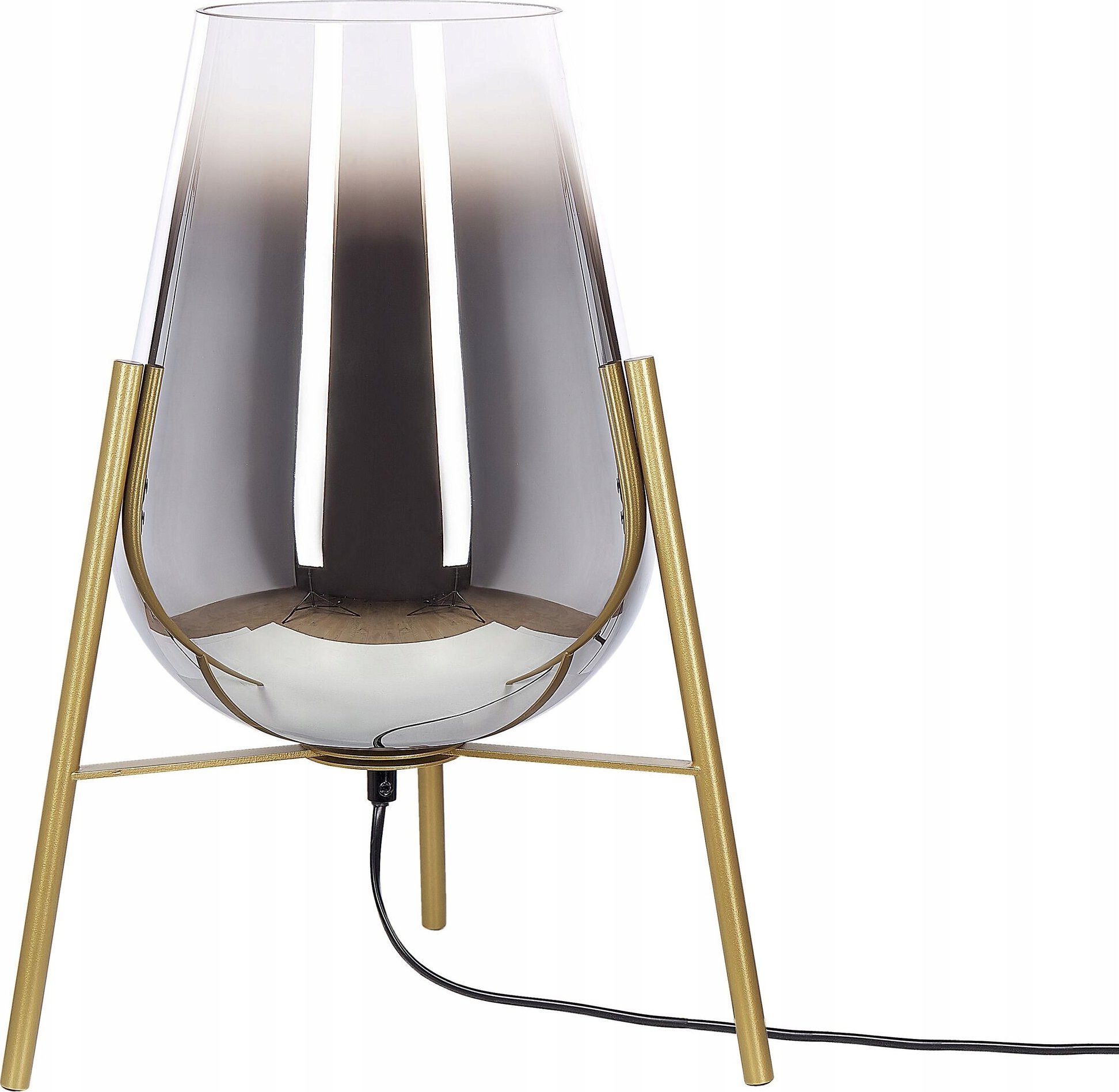 Lampa stołowa Beliani Lampa stołowa metalowa złota MENA