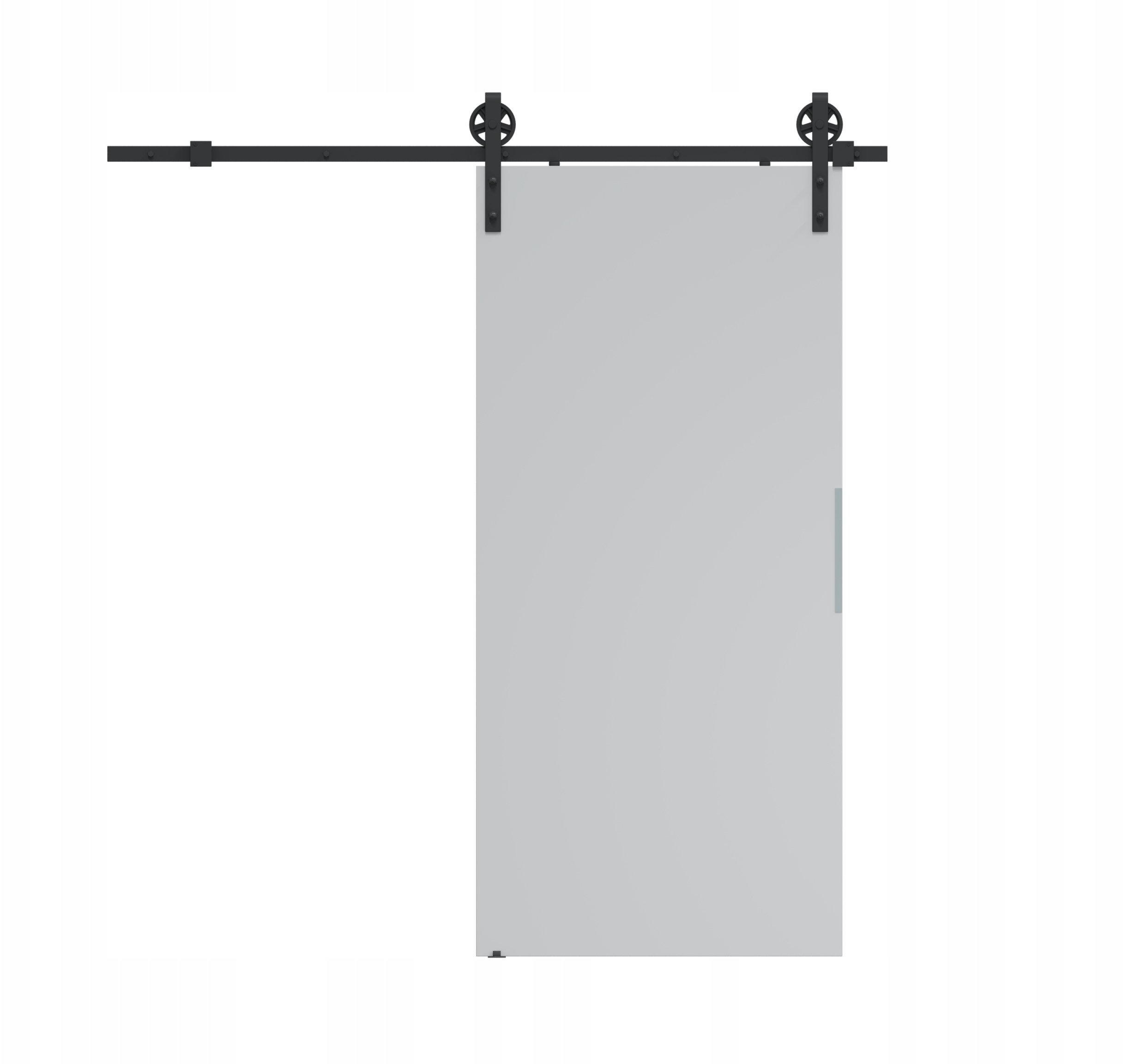 Homedoors Drzwi przesuwne 80 ścienne ALFA LOFT A 04 szary 85 + system przesuwny