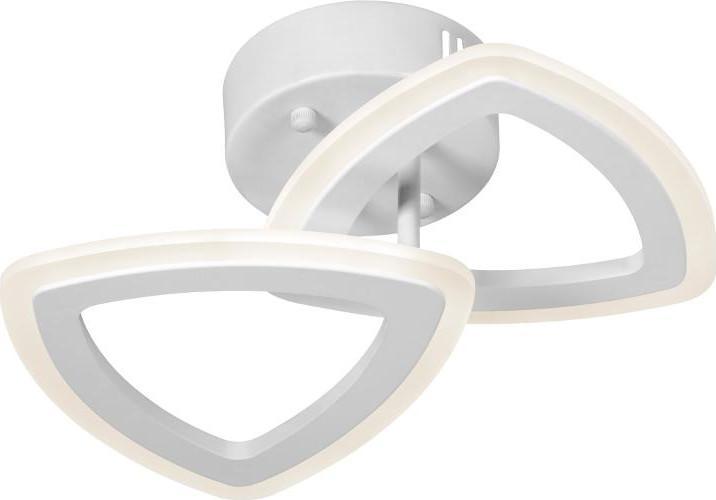 Lampa sufitowa VEN Metalowa lampa sufitowa W7112-2S WT białe trójkąty LED 36W hol