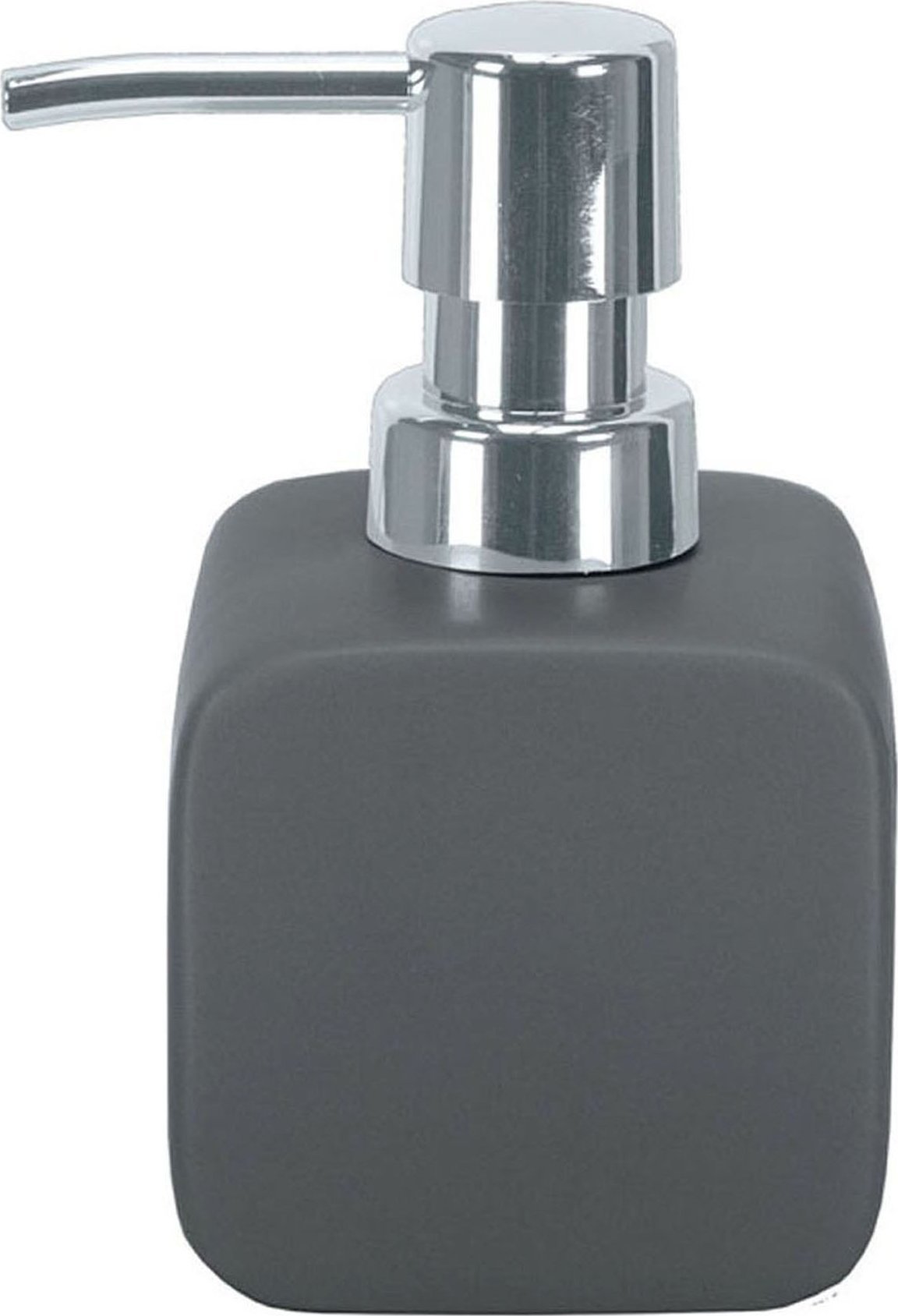 Dozownik do mydła Kleine Wolke Kleine Wolke Cubic Ceramiczny Dozownik do mydła szary kwadratowy