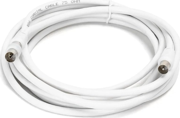 Aigostar Kabel telewizyjny RG6U ze złączami męsko-męskimi i akcesoriami, 3 Kabel telewizyjny RG6U ze złączami męsko-męskimi i akcesoriami, 3