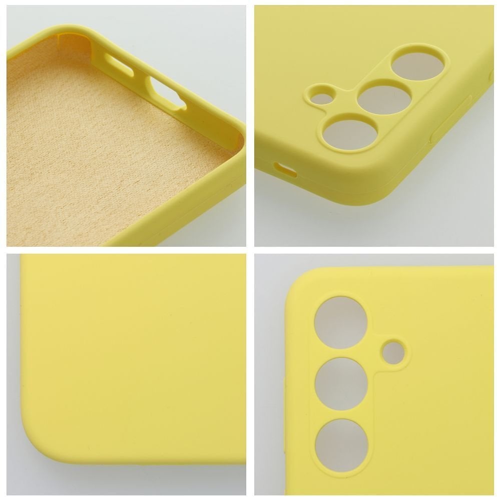 Futerał SILICONE 2mm do SAMSUNG A57 5G żółty