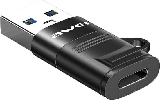 Adapter USB Awei CL-13 USB-C - USB Czarny (AWEI084BLK)