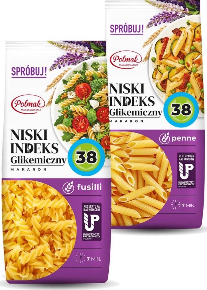 POLMAK Polmak Makaron Mix 2 świderki-penne 250 g x 2 sztuk