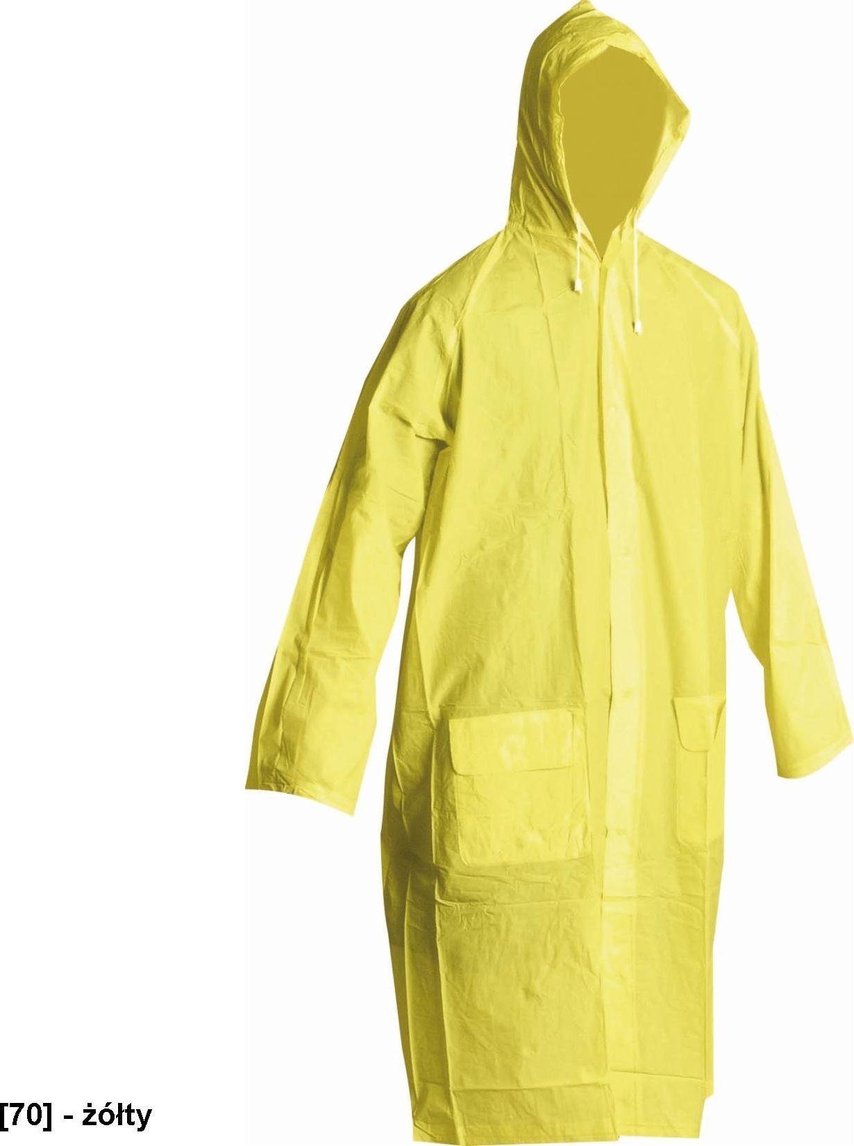 CERVA IRWELL - PŁASZCZ PRZECIWDESZCZOWY Z KAPTUREM, - żółty L