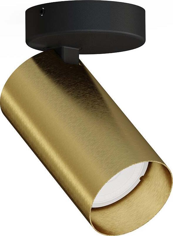Lampa sufitowa Nowodvorski Regulowany downlight pokojowy Mono 7778 reflektorek czarny mosiądz