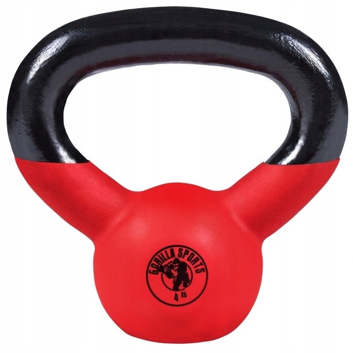 Kettlebell Gorilla Sports Kettlebell powlekany 4 kg