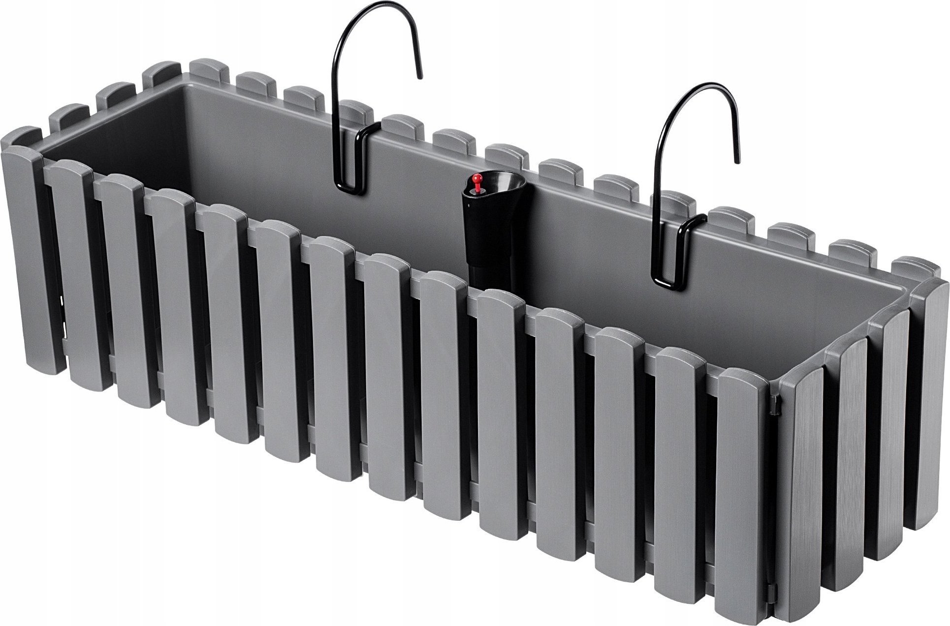 Kadax KADAX Skrzynka Balkonowa Donica Uchwyty 58cm Szara