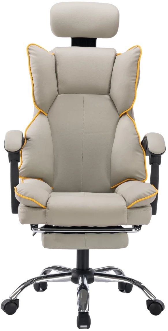 Fotel ergonomiczny biurowy obrotowy z podnókiem khaki Office