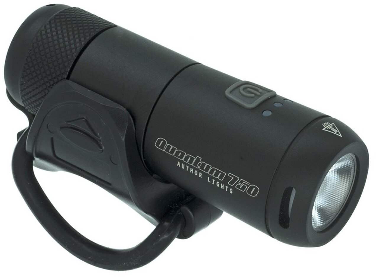 Lampka przednia AUTHOR QUANTUM 750lm L-run USB czarna
