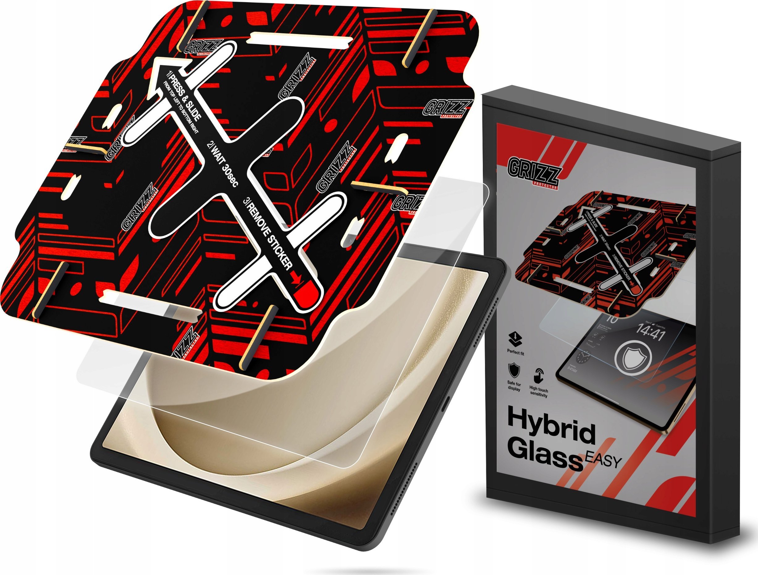 GrizzGlass Szkło hybrydowe GrizzGlass HybridGlass Easy do Samsung Galaxy Tab A9 Plus