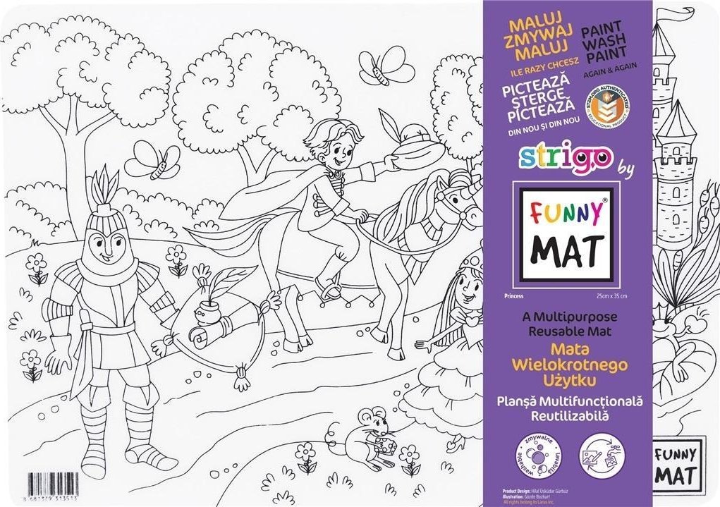 Mata transparentna Księżniczka Funny Mat STRIGO
