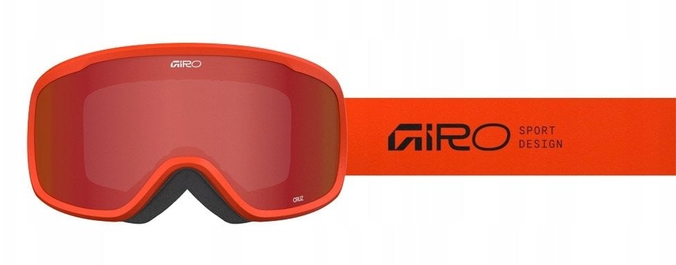 Giro Gogle zimowe CRUZ ORANGE STACKED (OTG) (Cylindrical) (Lustrzana szyba kolorowa AMBER SCARLET 19-42% S2) (NEW 2025/2026)