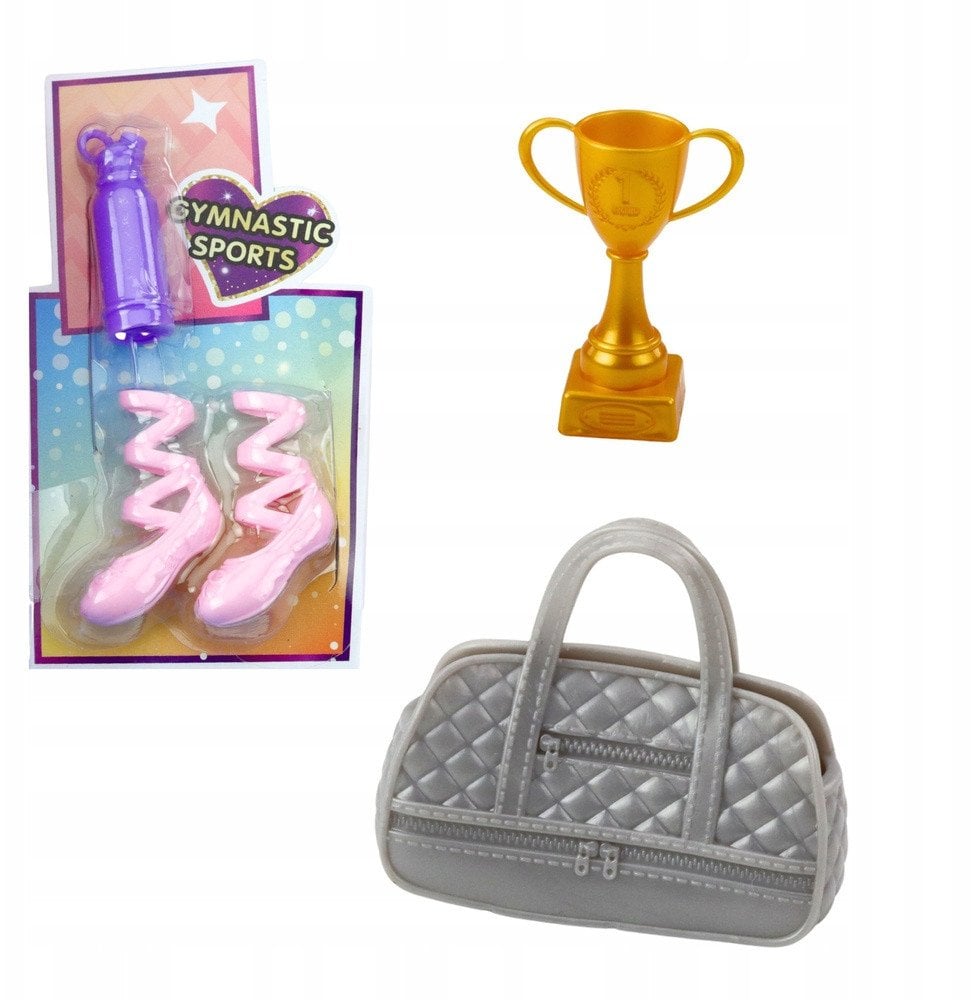 Lalka Anlily Baletnica Ruchome Kończyny Akcesoria Buty Torba Bidon Puchar