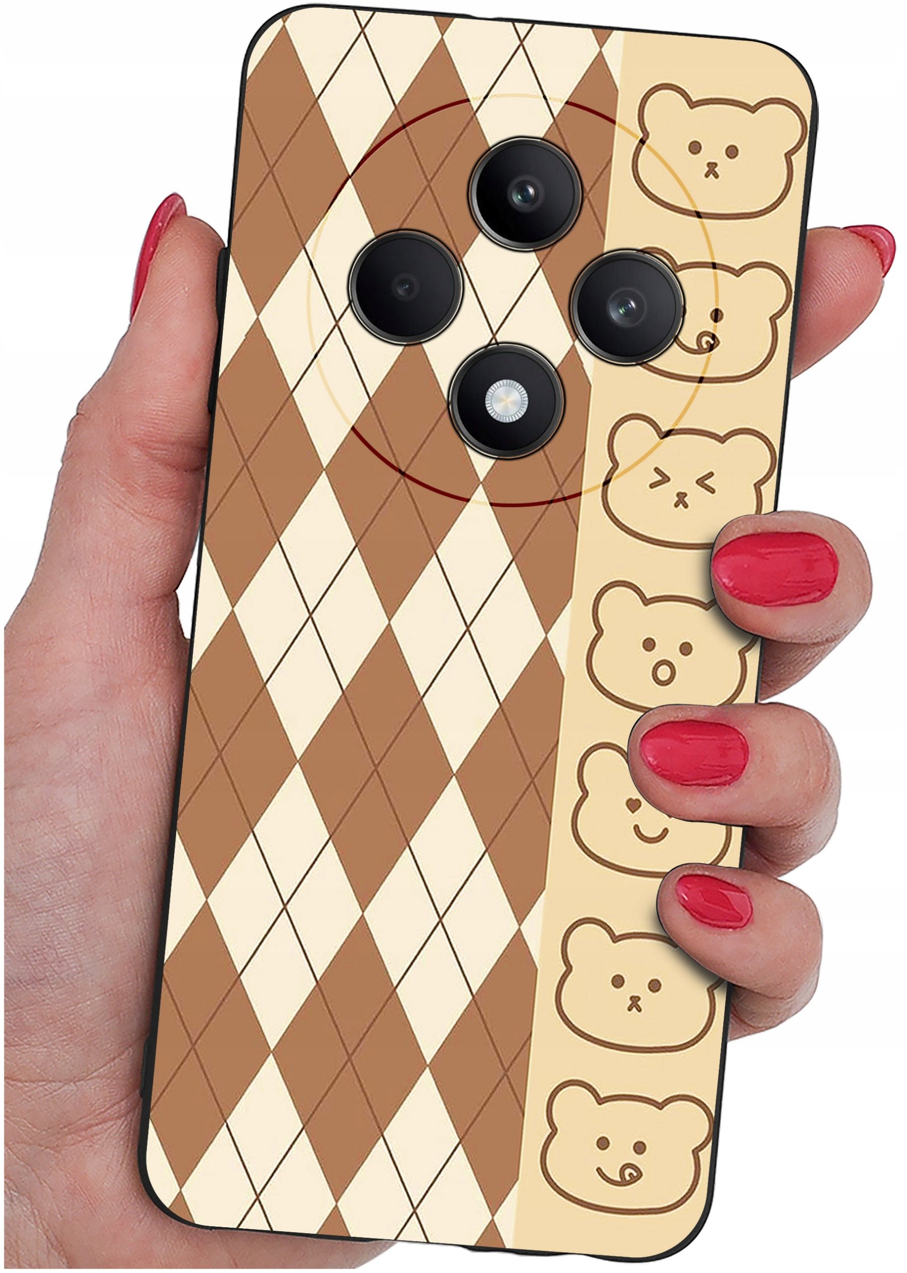 Etui do Oppo Reno 12 F 5G | 12 FS 5G WZORY |SILIKONOWE MATT CASE + SZKŁO 9H