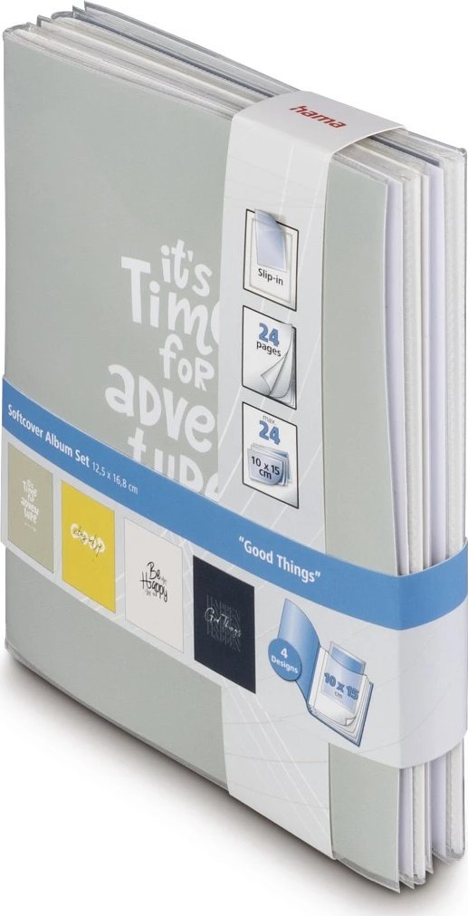 Hama ZESTAW 4 ALBUMÓW "GOOD THINGS" 10x15/24 MIĘKKA OKŁADKA